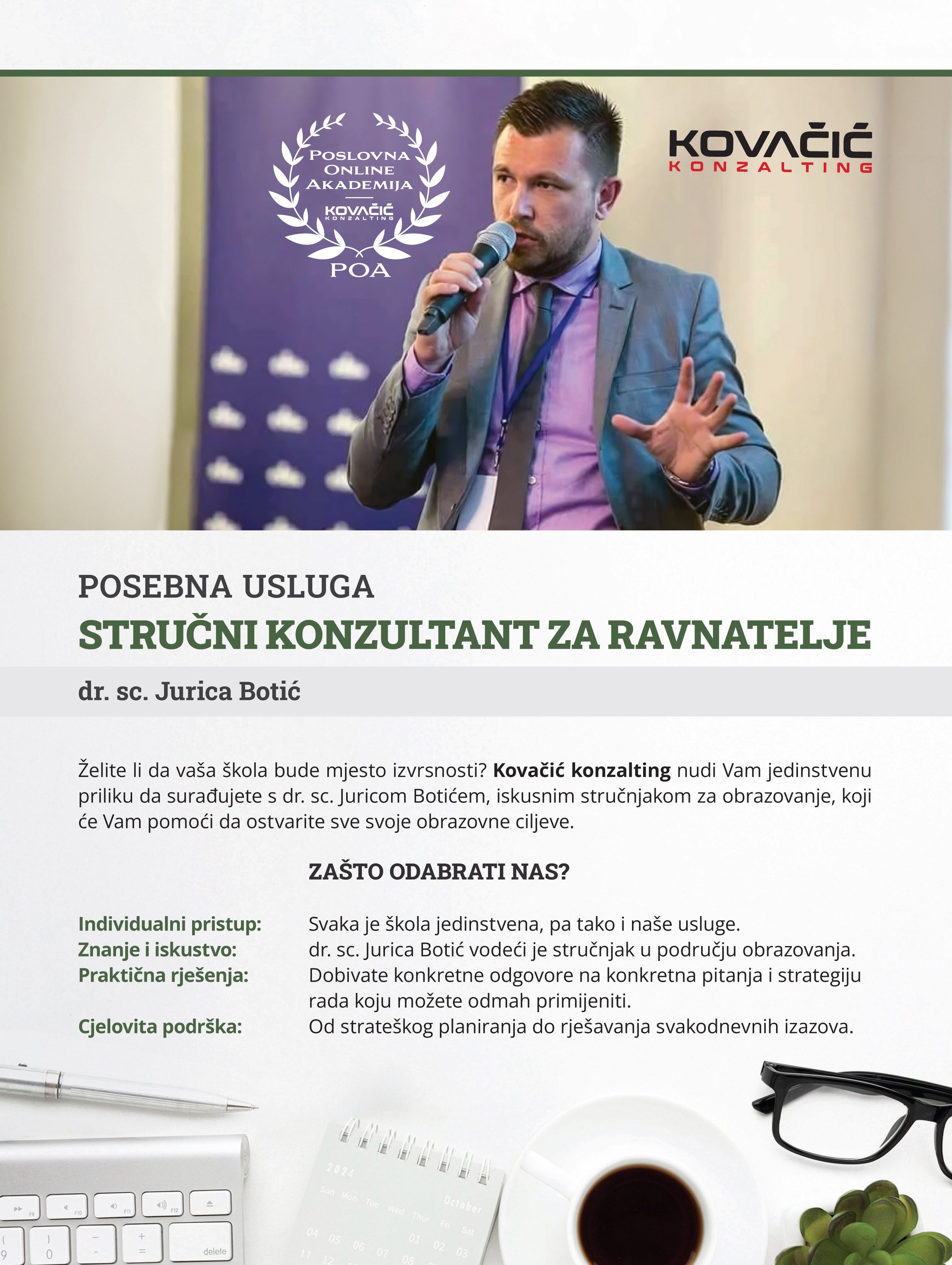 Kovačić Konzalting 2024 Posebna usluga stručni konzultant za ravnatelje Botić TISAK 1