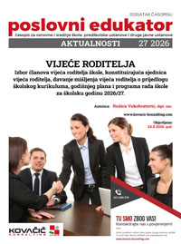 Dodatak časopisu broj 27/2026 - Izbor članova vijeća roditelja škole, konstituirajuća sjednica vijeća roditelja, davanje mišljenja vijeća roditelja o prijedlogu školskog kurikuluma, godišnjeg plana i programa rada škole za školsku godinu 2026/27.