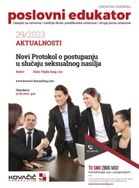 Dodatak časopisu broj 29/2023 - Novi protokol o postupanju u slučaju seksualnog nasilja